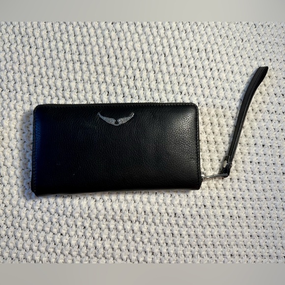 Zadig & Voltaire 100% calf leather hand wallet with studs - Picture 2 of 3